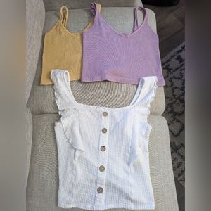 Crop tank tops